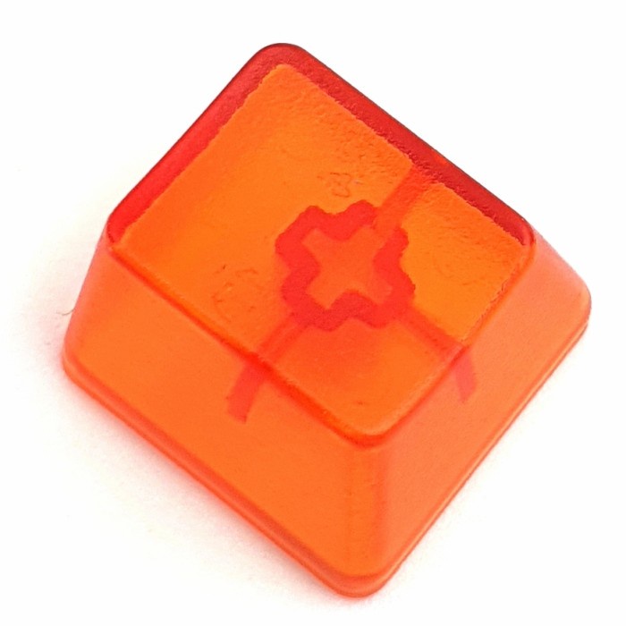 Keycap CLV 1U orange polos blank replacement keyboard button tombol