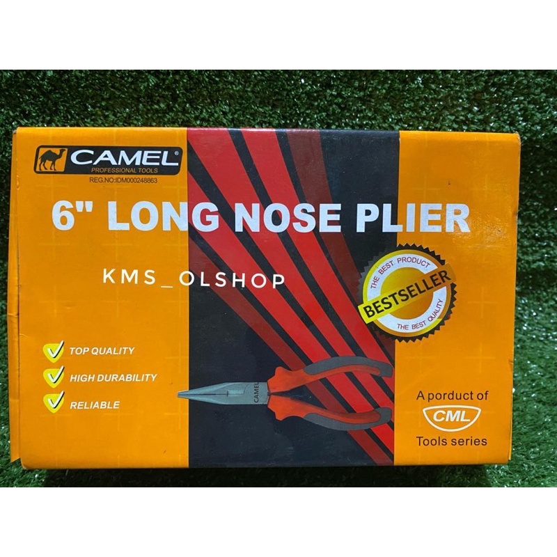 Tang Camel Tang Orange Lancip 6 inch Tang Lancip Jepit Buaya Tang Jepit Tang Tukang Tang 6 “ Lurus