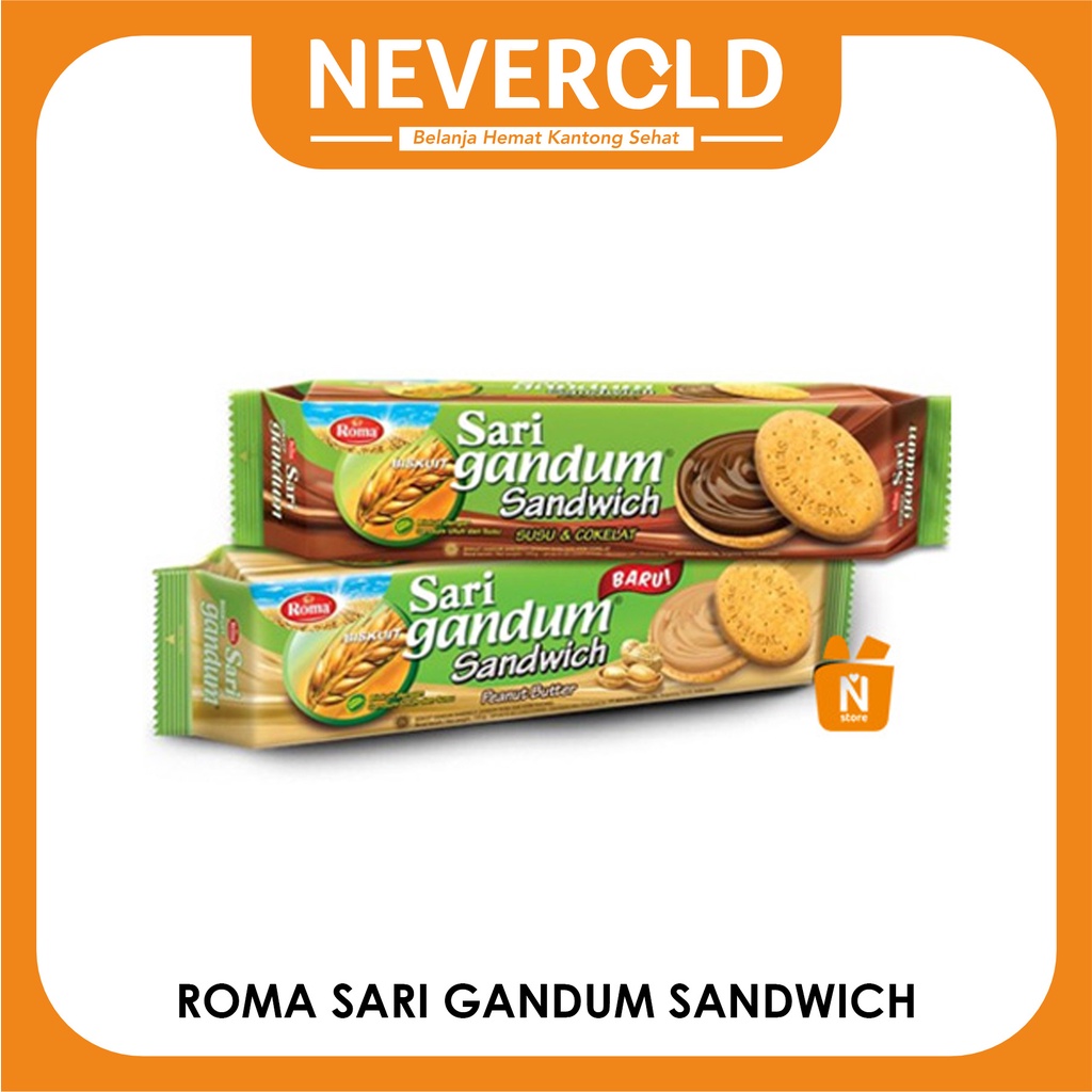 Roma Sari Gandum Cokelat / kacang 115gr