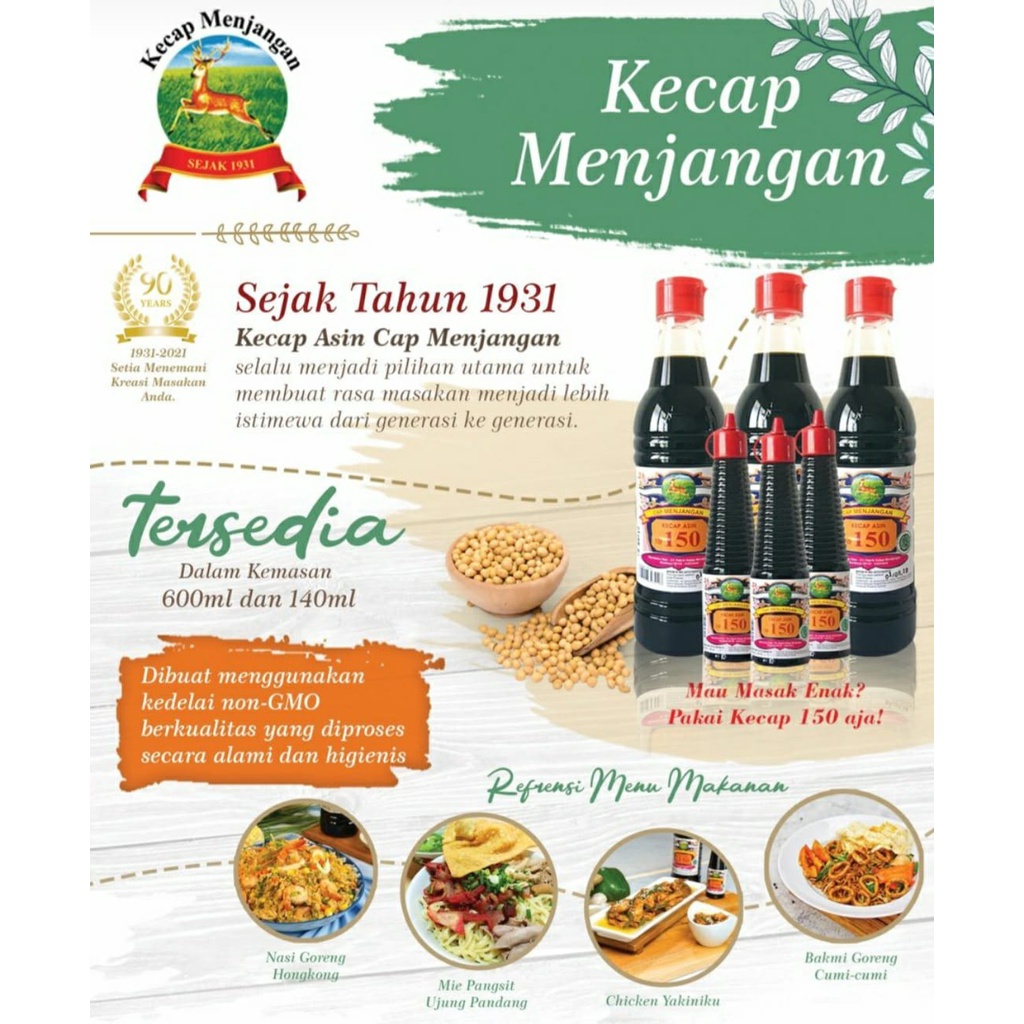 KECAP ASIN MENJANGAN NO. 150 CHINESE SALTY SOY SAUCE 600ML