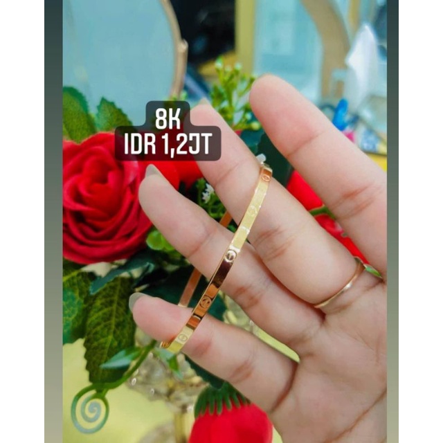 Gelang keroncong Cartier polos