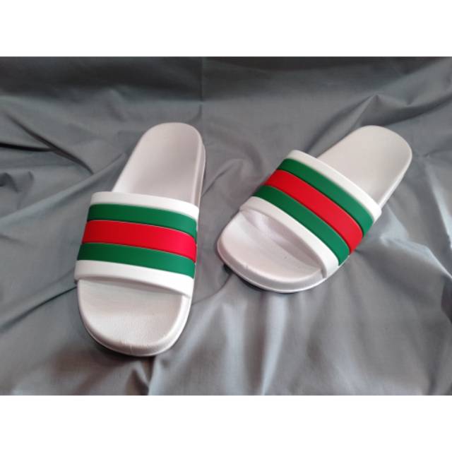 SANDAL SLIDE PRIA GUCCI | SANDAL SLIP ON KARET CASUAL