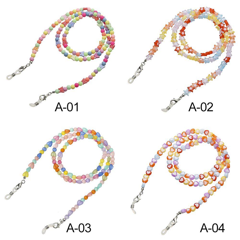 Lily Beads Sunglasses Chain Rantai Pelangi Warna-Warni Lanyard