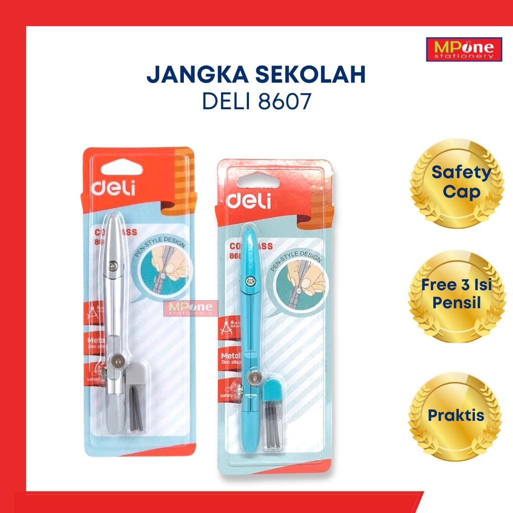 

(1 PCS)Deli Jangka Set 8607 Compass / Deli Compass School / Jangka Pensil