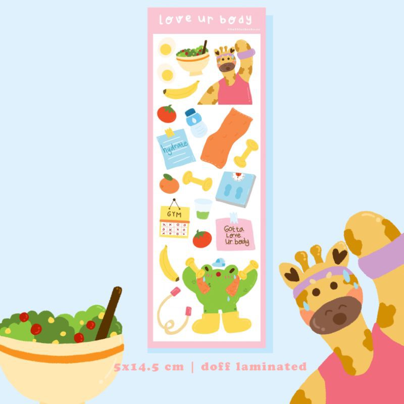 

sticker sheets love ur body korean style bubblecheeks.co