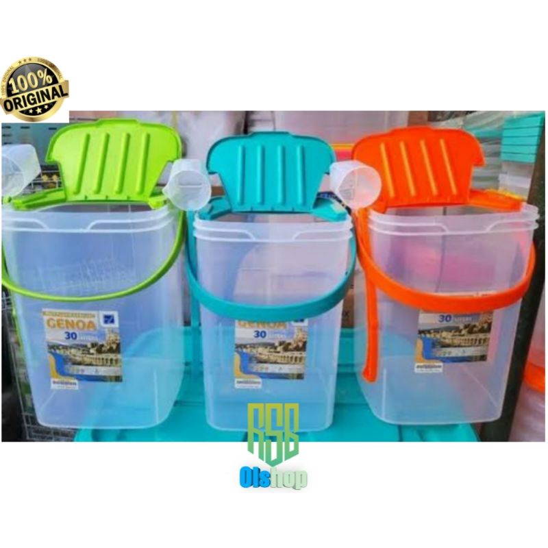 AKUARIUM ES GENOA / TOPLES ES BUAH SEGI 30 LITER BIGGY VINDO