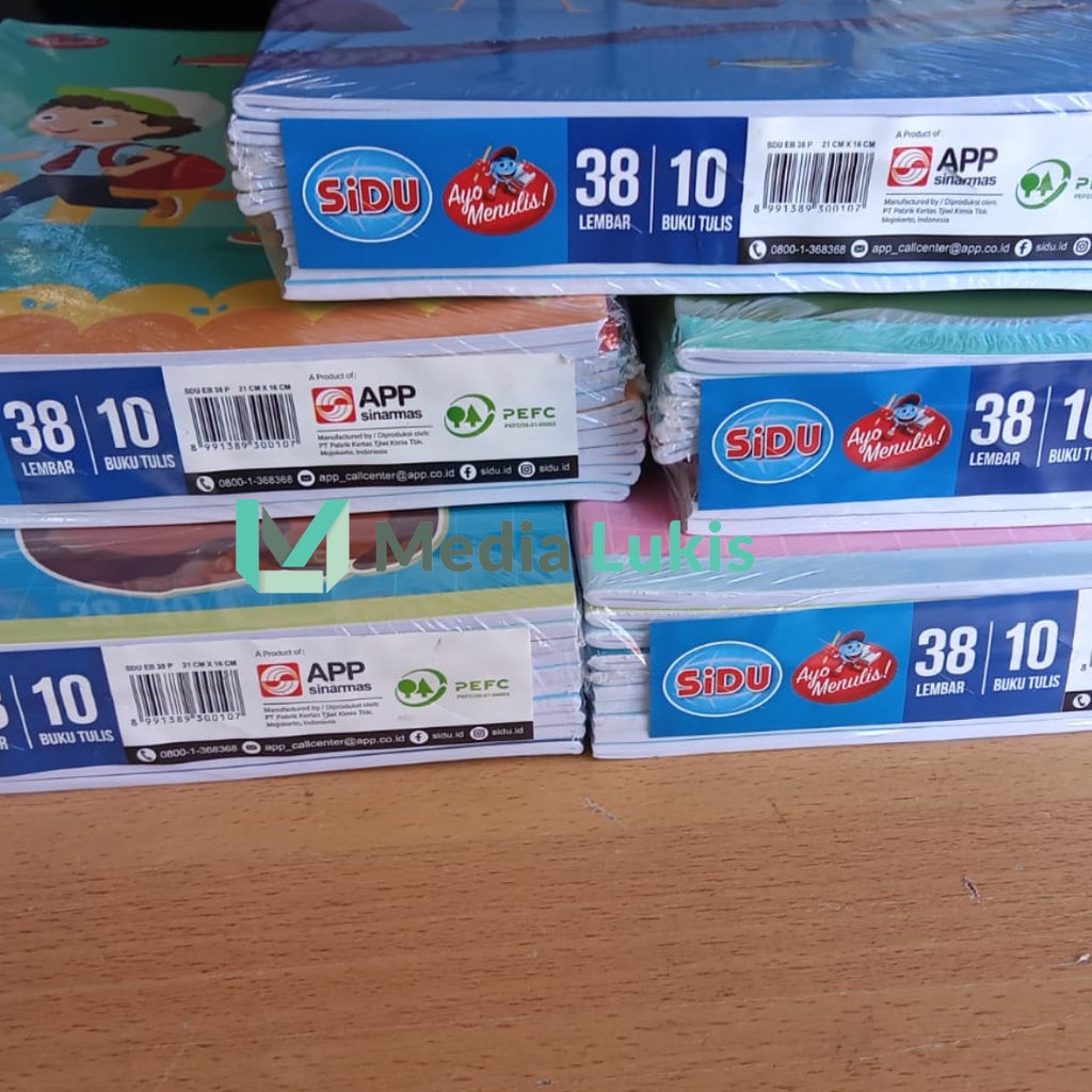 

Buku Tulis 38 lembar - Buku Tulis Sinar Dunia 1pack (10pcs)