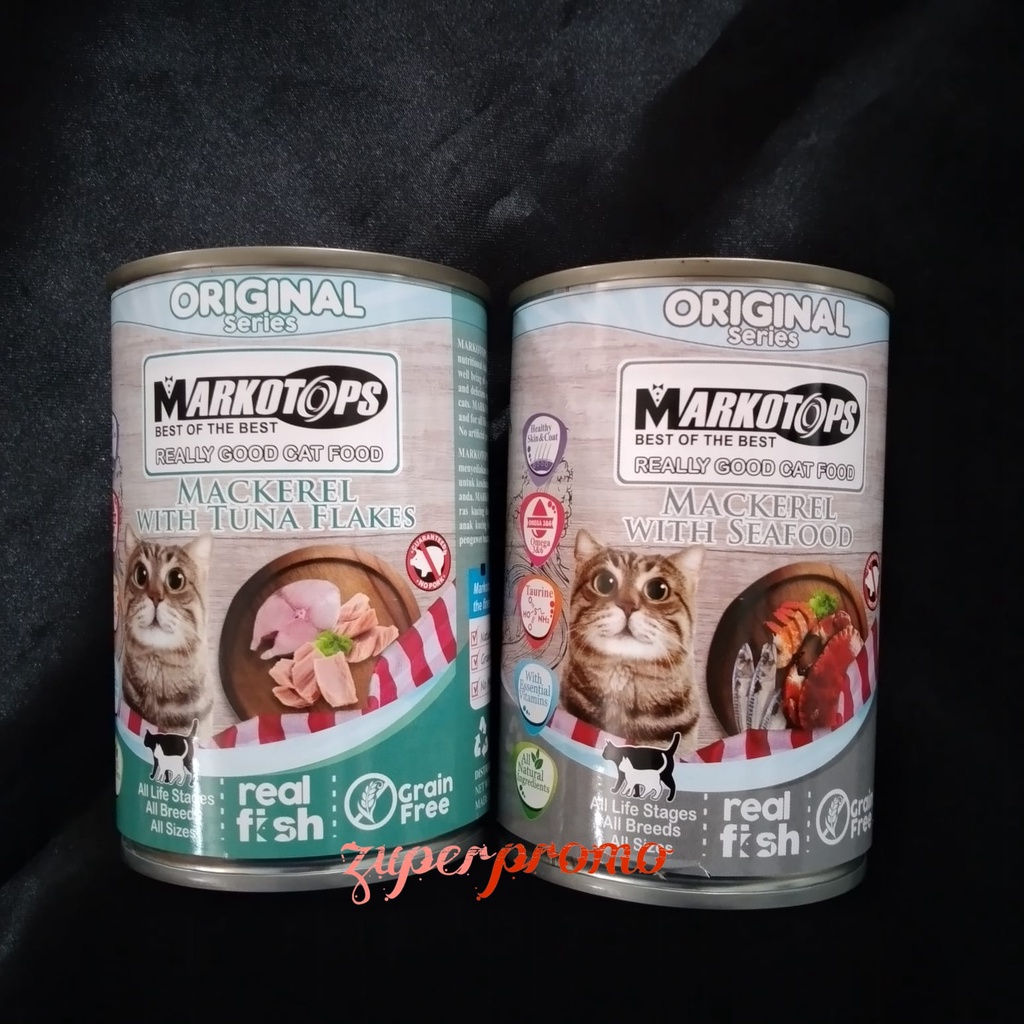 Markotops Can Original Series 400gr / Makanan Basah Kucing Semua Usia