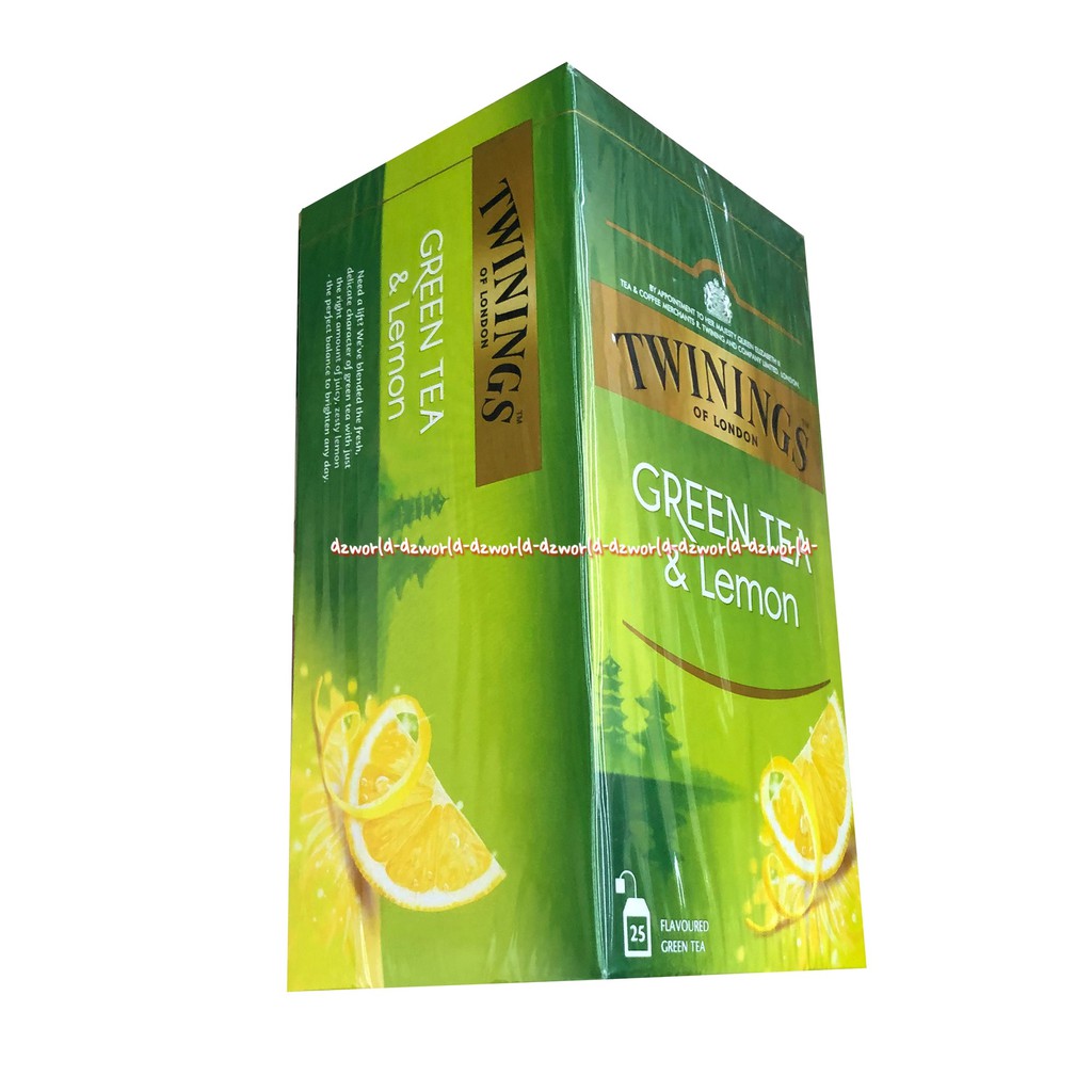 Twinings Green Tea &amp; Lemon 25Bag Teh Hijau Lemon Twining Greentea