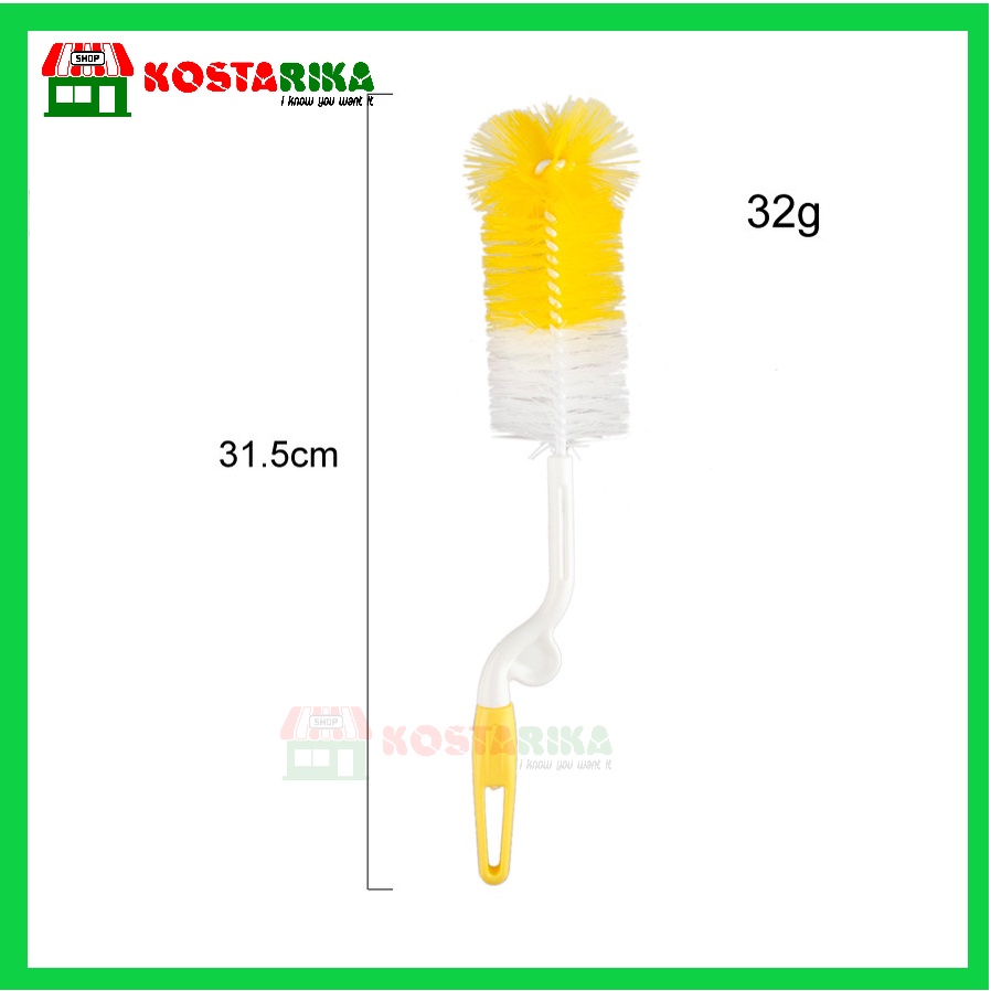 KOSTARIKA Sikat Botol Bayi Set 2in1 Serbaguna Bottle Dan Nipple Brush