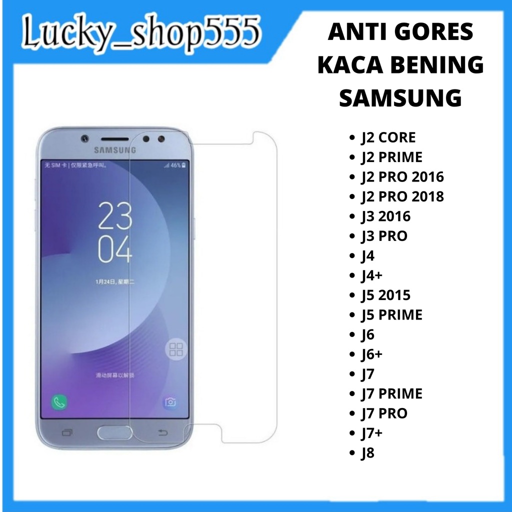 Jual Tempered Glass Samsung J2 Core J2 Prime J2 Pro 18 J3 16 J3 Pro J4 J4 J5 15 J5 Prime J6 J6 J7 J7 Prime J7 Pro J7 J8 Anti Gores