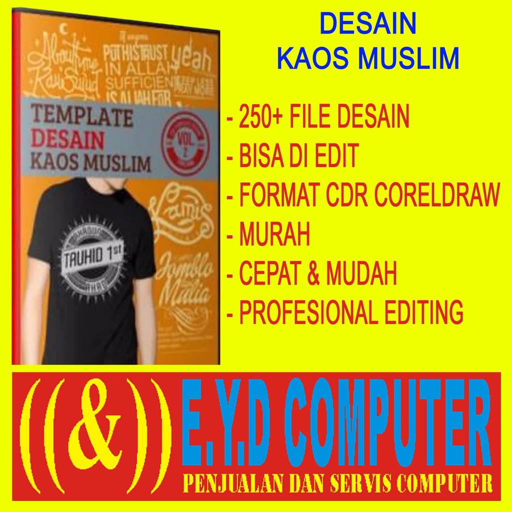Desain Kaos Muslim Koleksi Template Design Grafis T Shirt Usaha Percetakan Baju Edit File Format