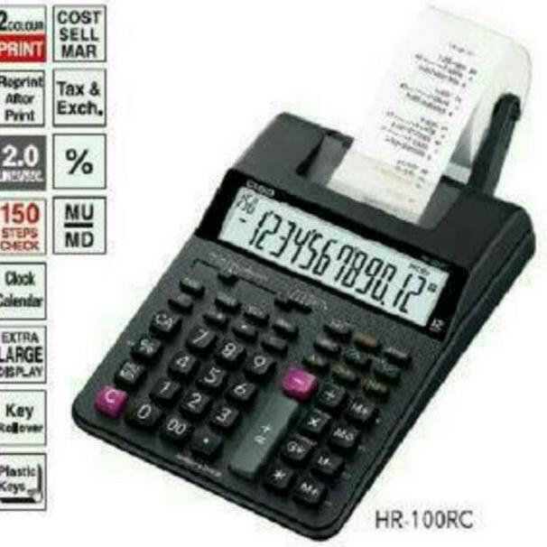 

[KODE KN87S] Casio HR-100 RC - Kalkulator Print