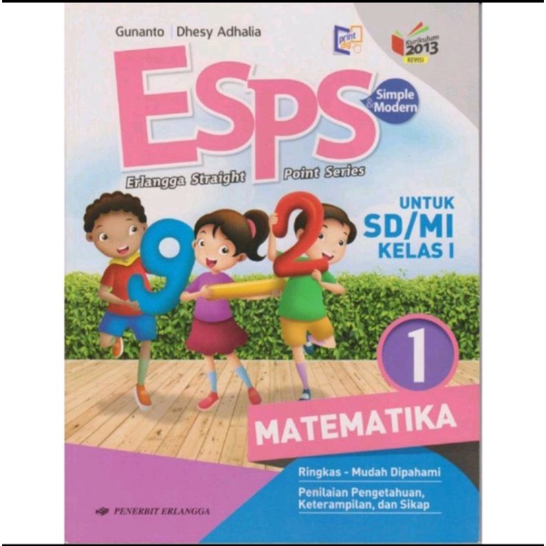 Erlangga - ESPS Matematika Untuk Kelas 1,2,3,4,5,6 SD/MI Kurikulum 2013 Revisi-1