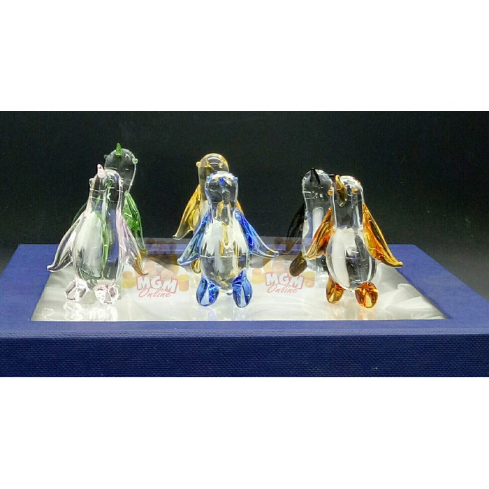 Souvenir Penguin Australia Kristal set6 /Oleh-oleh Philip Island Aussi