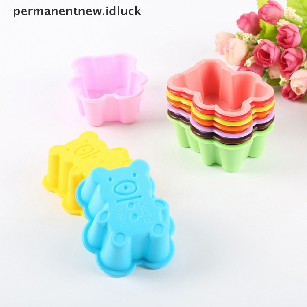 Set 5 Pcs Cetakan Kue Bentuk Bunga Bahan Silikon