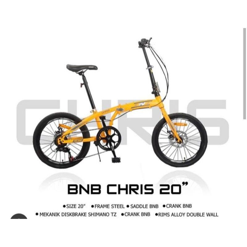 Sepeda lipat BNB Folding Chris Yellow