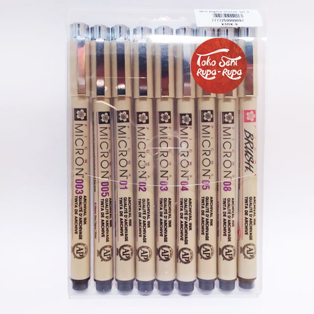 

Sakura pigma Micron set isi 9 Original - pulpen komik - pulpen arsitek - pulpen manga - pulpen draw