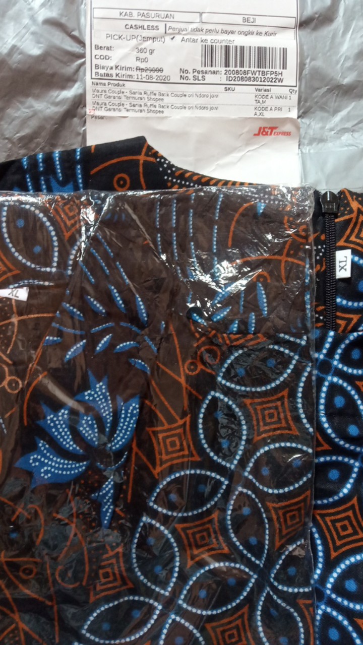 Maura Couple - Sania Ruffle Batik Couple Ori Ndoro Jowi Dnt Garansi Termurah Shopee