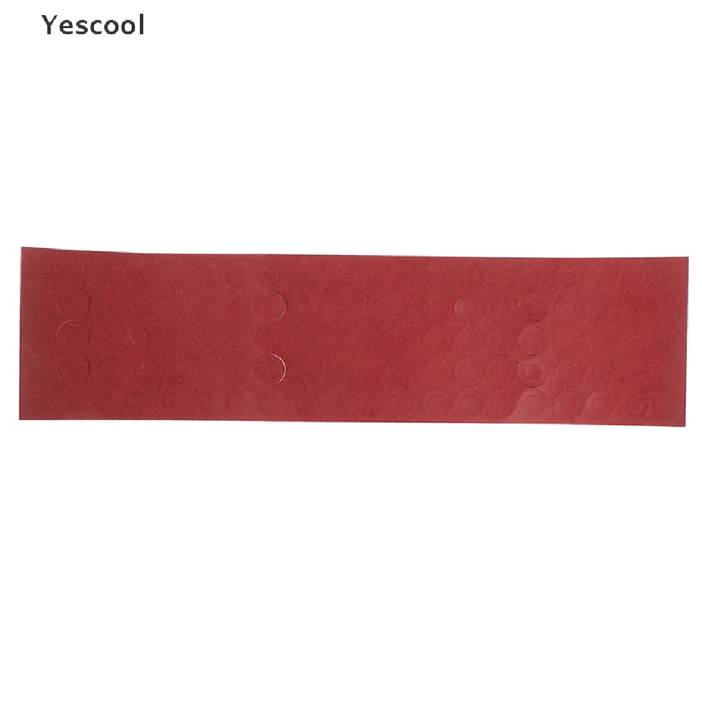 Yescool 200pcs ring Kertas Isolasi Panas 18650 Warna Merah