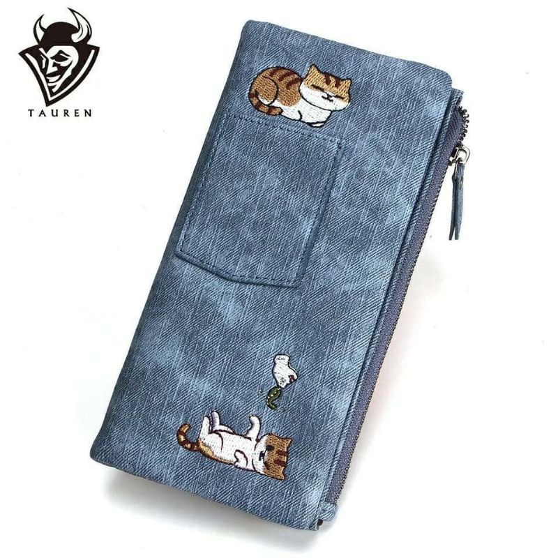 Ranie_Koreanshop tauren wallet woman wallet Long wallet Bifold wallet motif bordir