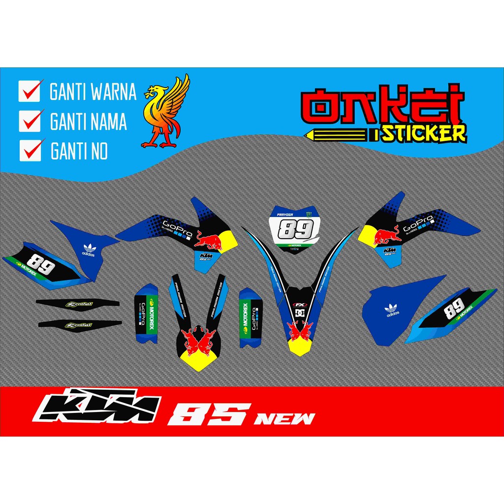 decal sticker ktm 85 new 7