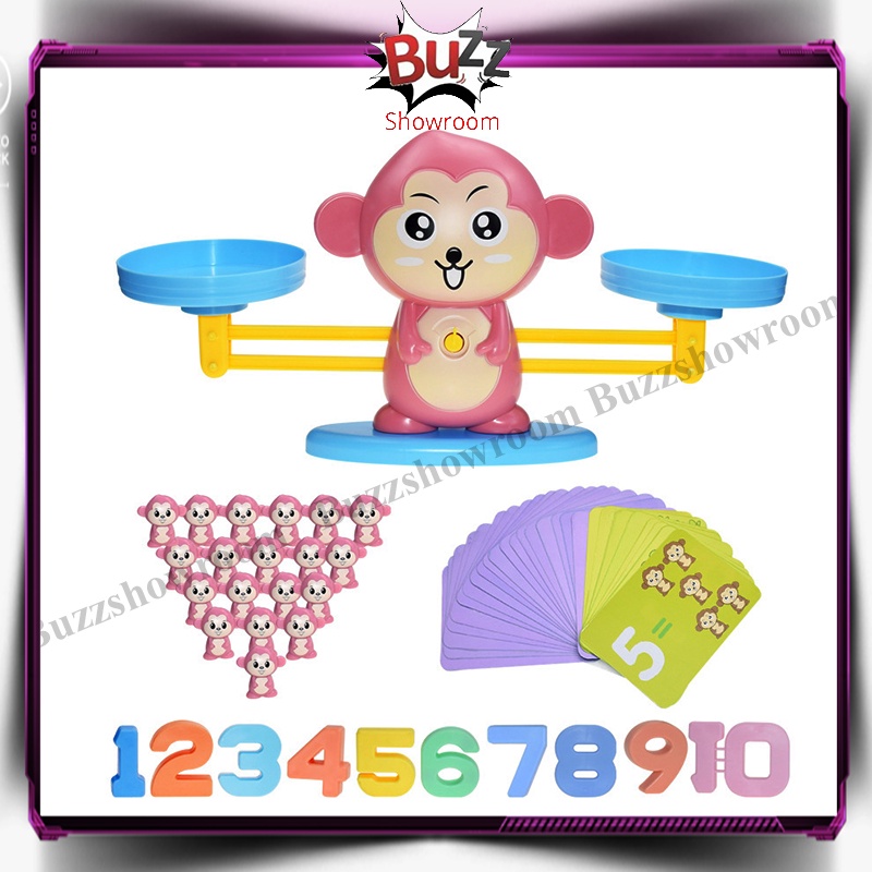 Monkey Balance Math Toy Game Mainan Edukasi Anak Belajar Timbangan