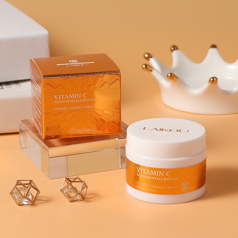 LAIKOU Vitamin C Brightening Face Cream Menghilangkan Bintik Noda Melembapkan 25g