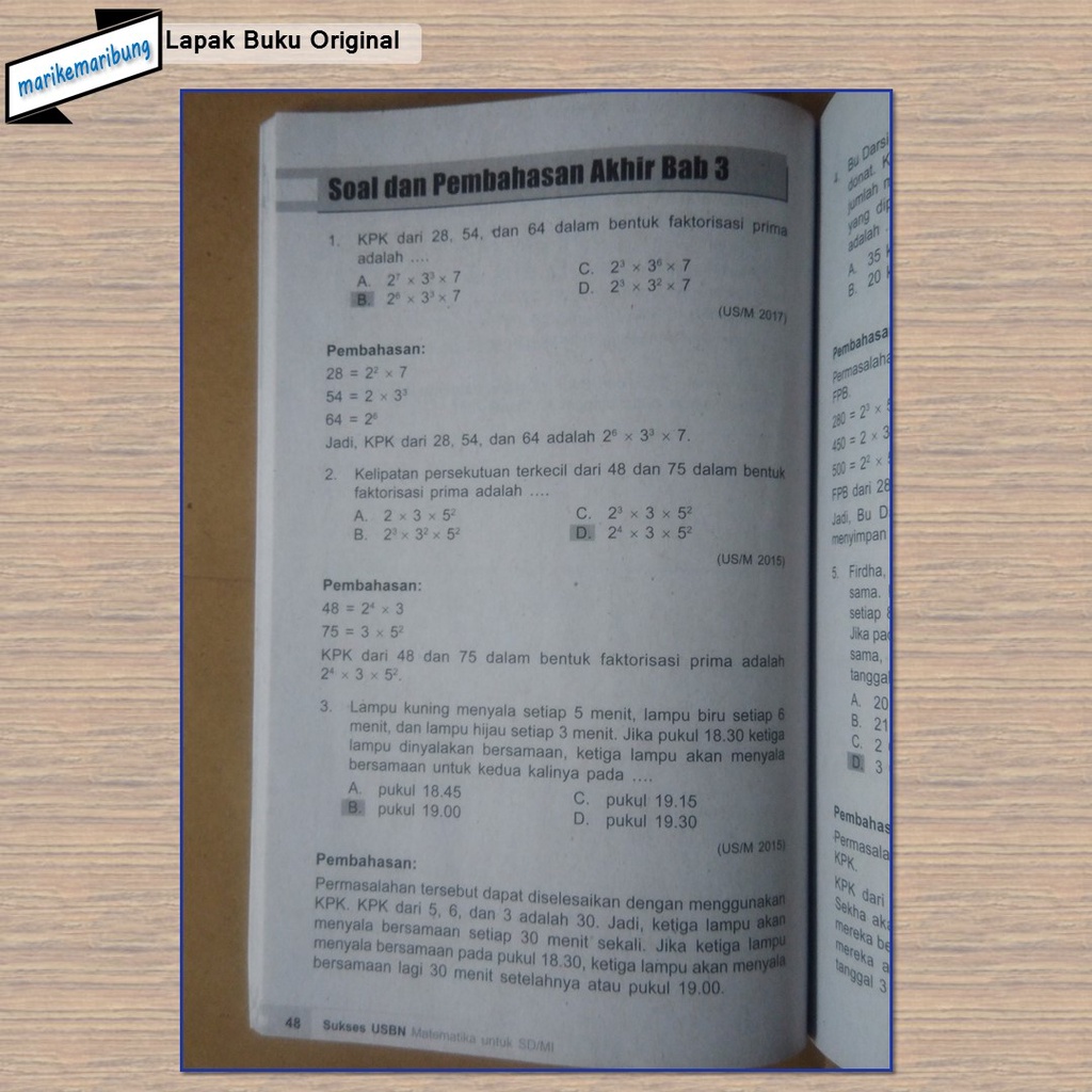 Buku Soal USBN Matematika SD-5