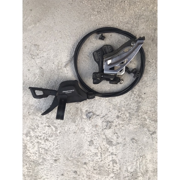 Shifter kiri + Fd Shimano Deore M6000 double Chainring