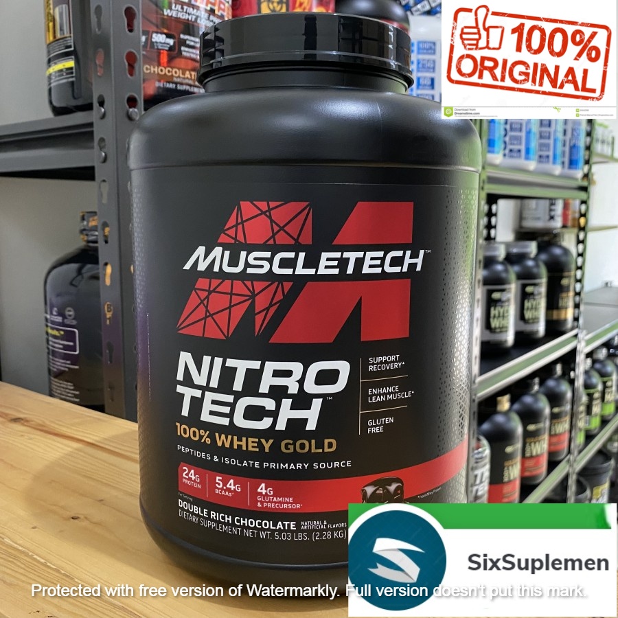 (Bonus Shaker/Sample) MT Muscletech Nitro Tech Nitrotech Whey Gold Protein 5 lbs 5.5 Lbs