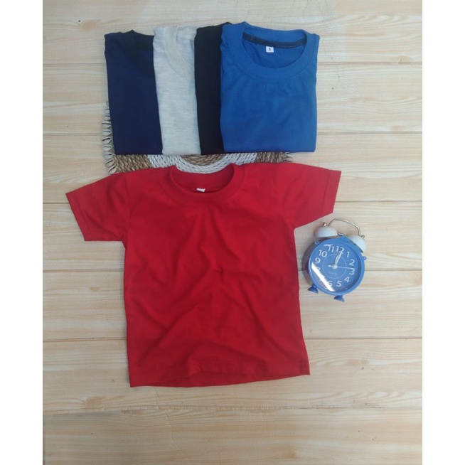 Kaos Polos Anak OshKosh Katun Combed Harian Laki Laki Perempuan