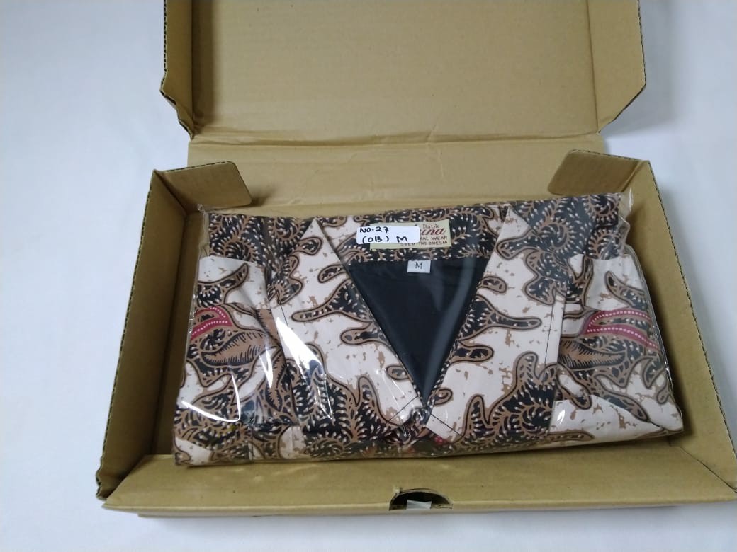 Batik Premium Aluna Slim Fit Lengan Panjang Exclusive Pria Premium Solo Alisan Prabu Modern Pwc 013