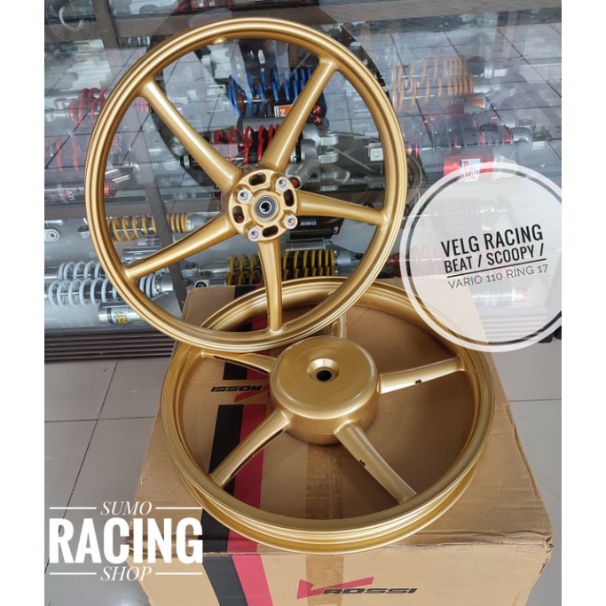 VELG PELAK V ROSSI PALANG RING 17 BEAT KARBU/FI/ESP SCOOPY KARBU/FI VARIO 110 OLD/FI MODEL COPY RCB