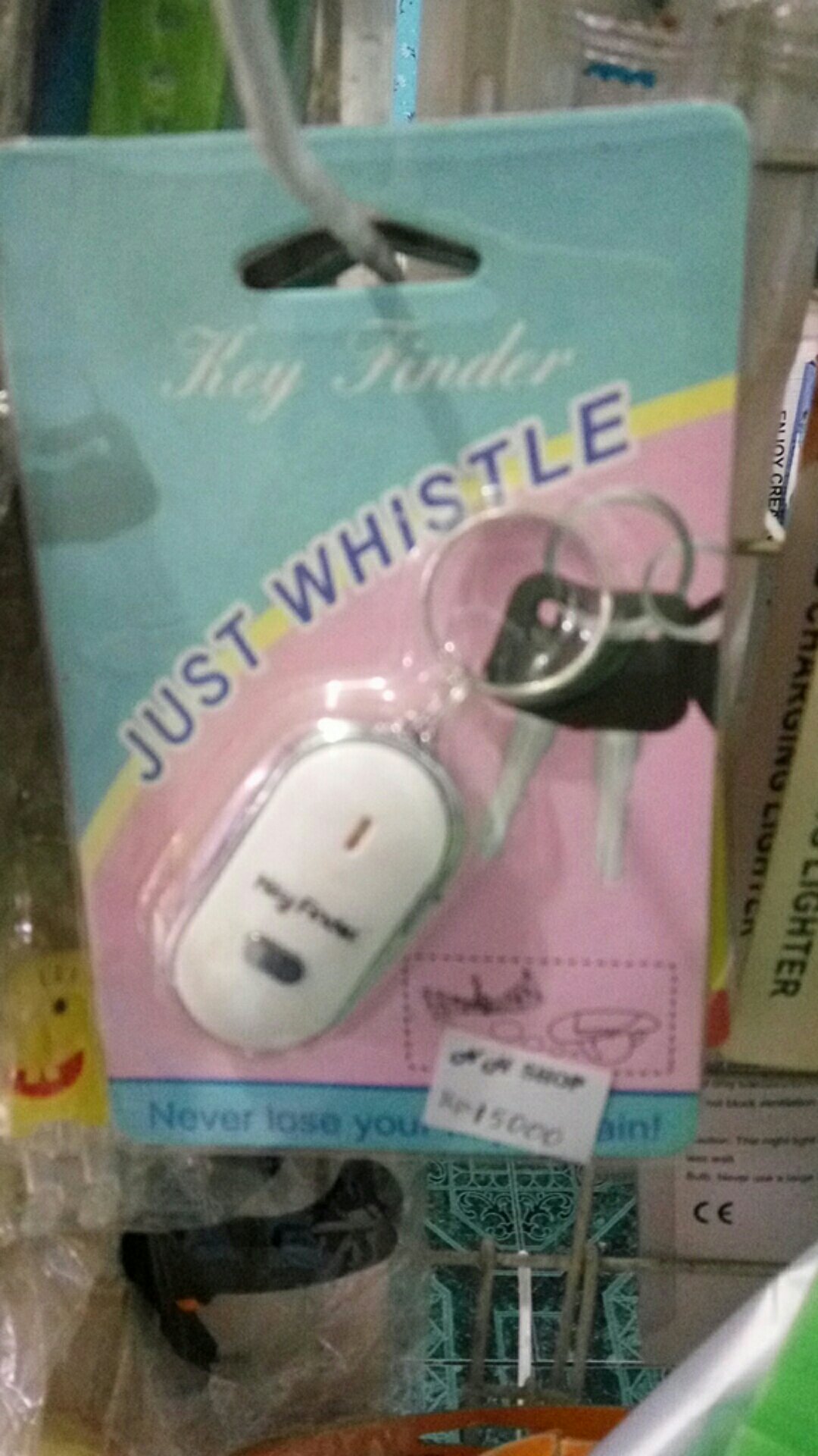 Gantungan Kunci Siul. On Off Polos.