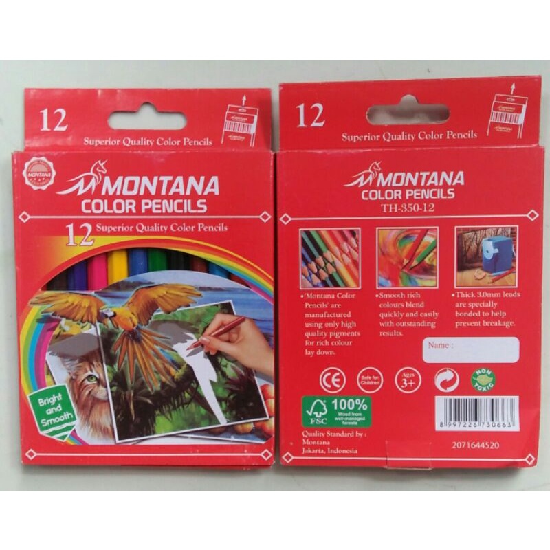 

MONTANA PENSIL 12 WARNA MONTANA TH-350-12