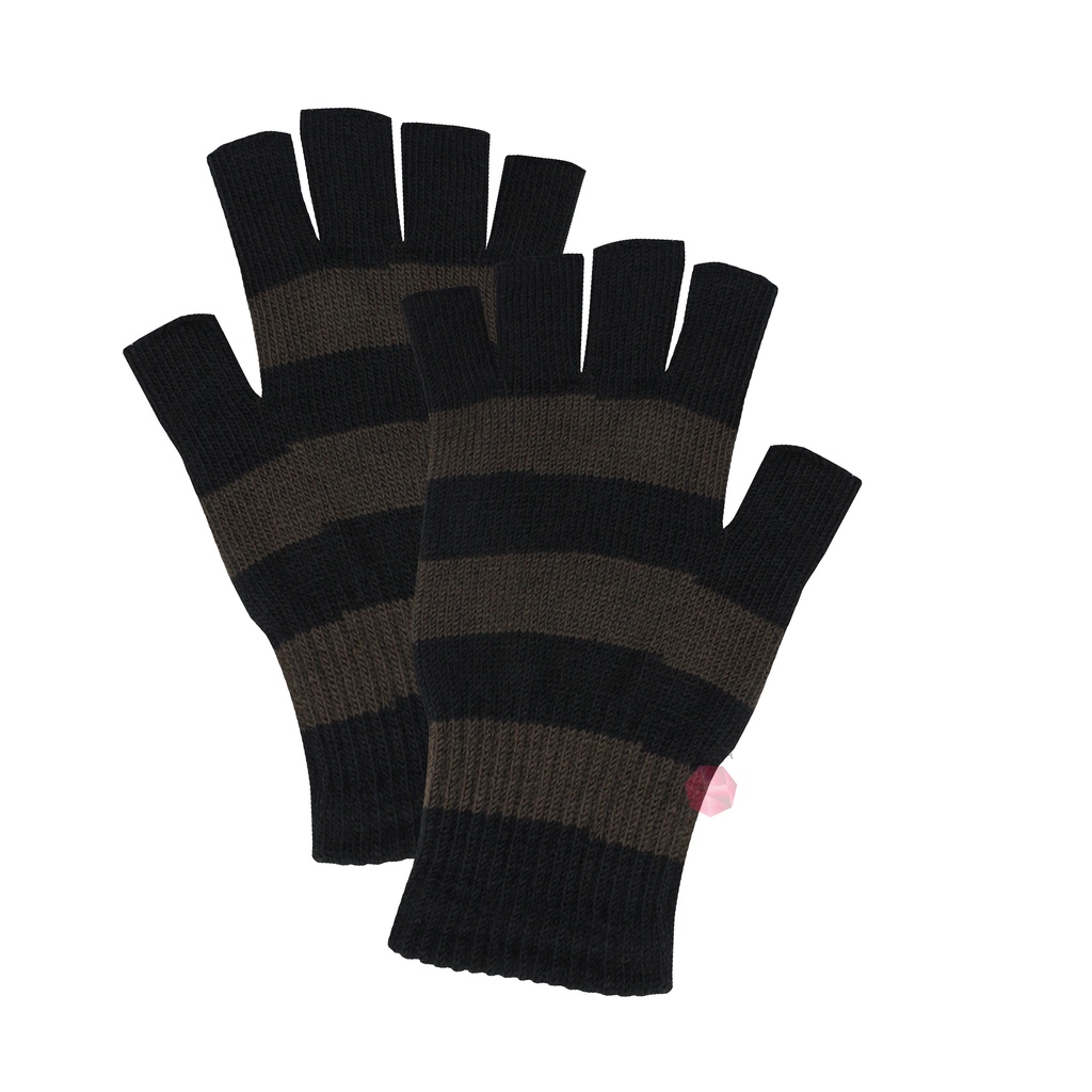 Moteza Sarung Tangan Kain Rajut Motor Buntung - Setengah Jari Half Finger