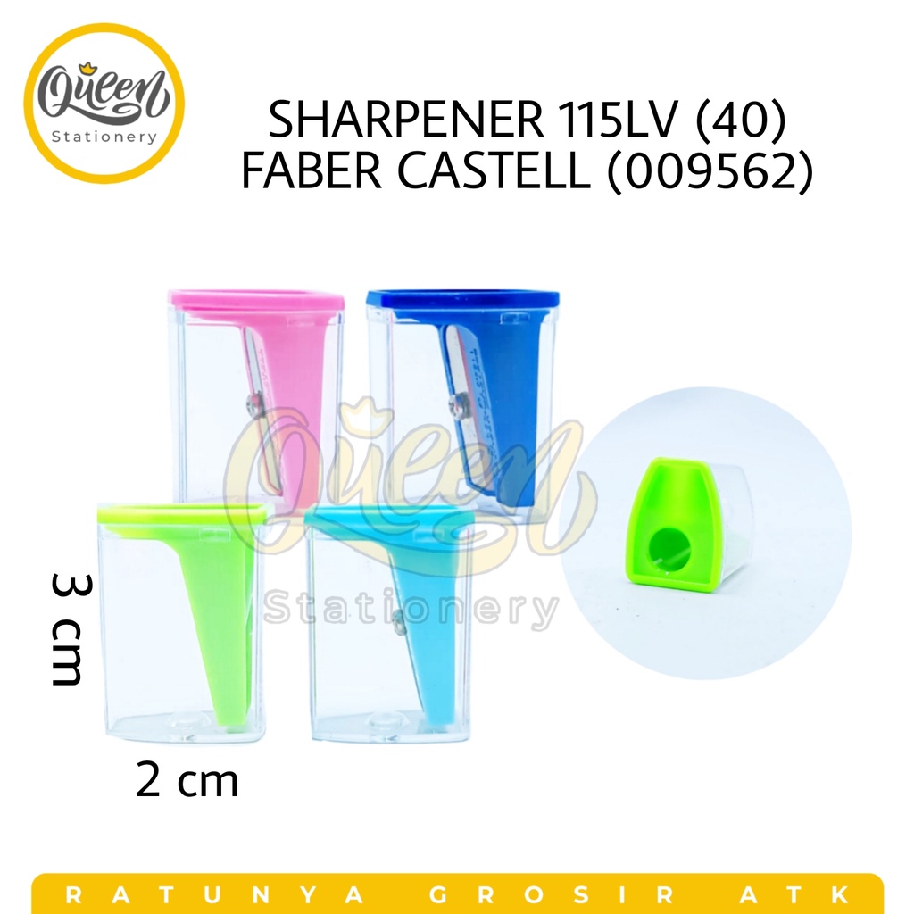 

1 PCS SHARPENER 115LV (40) FABER CASTELL / ASAHAN / OROTAN / RAUTAN (009562)