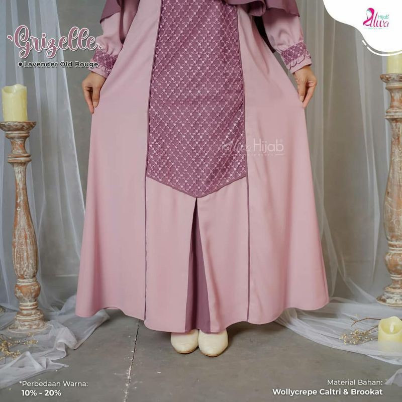 GAMIS SYARI  GRIZELLE 1 SET KHIMAR || ALWA HIJAB