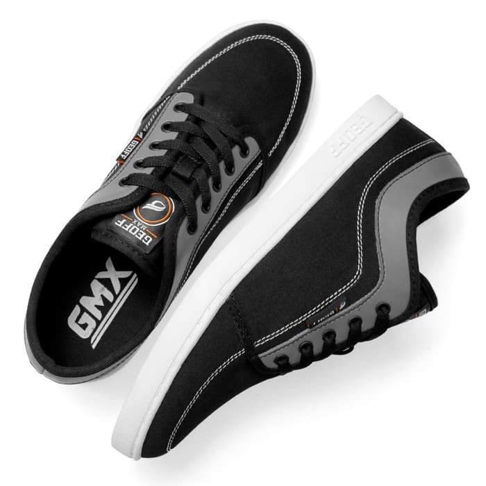 Sepatu Pria Sneakers Geoff Max ORIGINAL - Avalon Black Grey