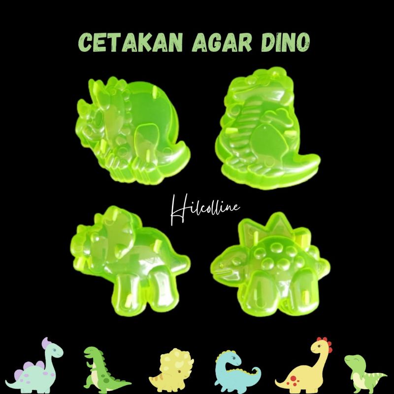 4pcs Cetakan Puding AGAR, Cetakan Mobil. Cetakan Dinosaurus. Cetakan Robot. Cetakan Christmas