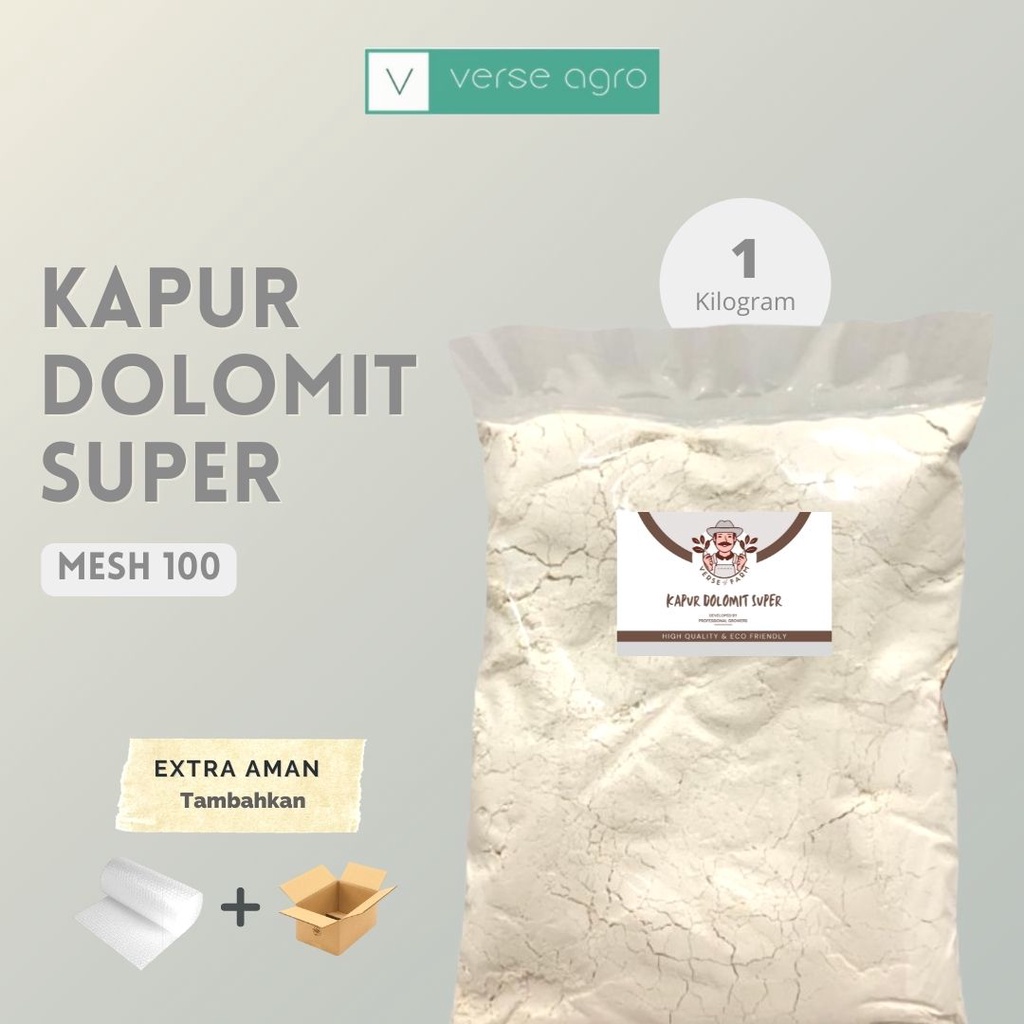 VERSE FARM - Kapur Dolomite / Dolomit Super Mesh 100 1Kg Nett