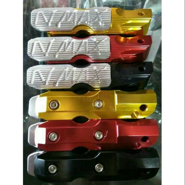 Footstep pijakan kaki belakang Nmax PNP footstep Nmax footstep pijakan belakang nmax aluminium CNC