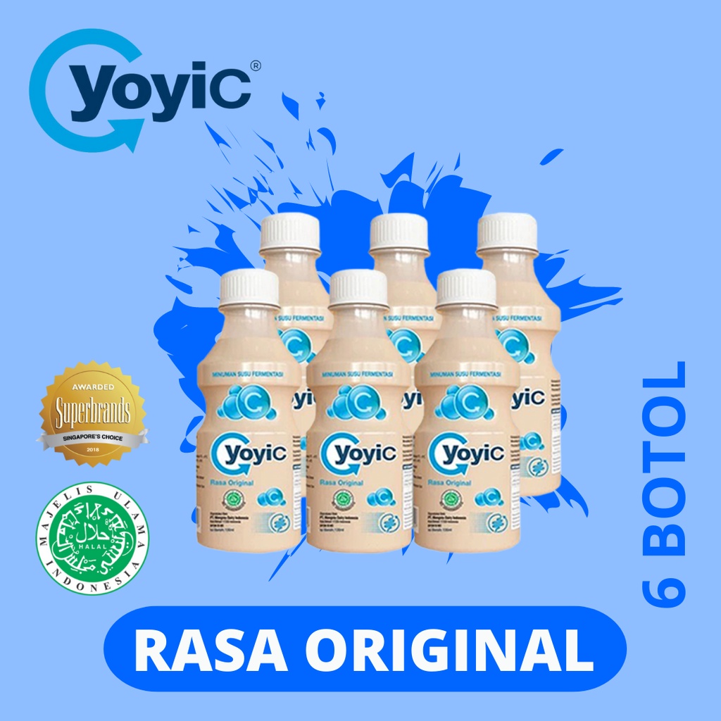 

6 Botol YoyiC Susu Fermentasi Rasa Original