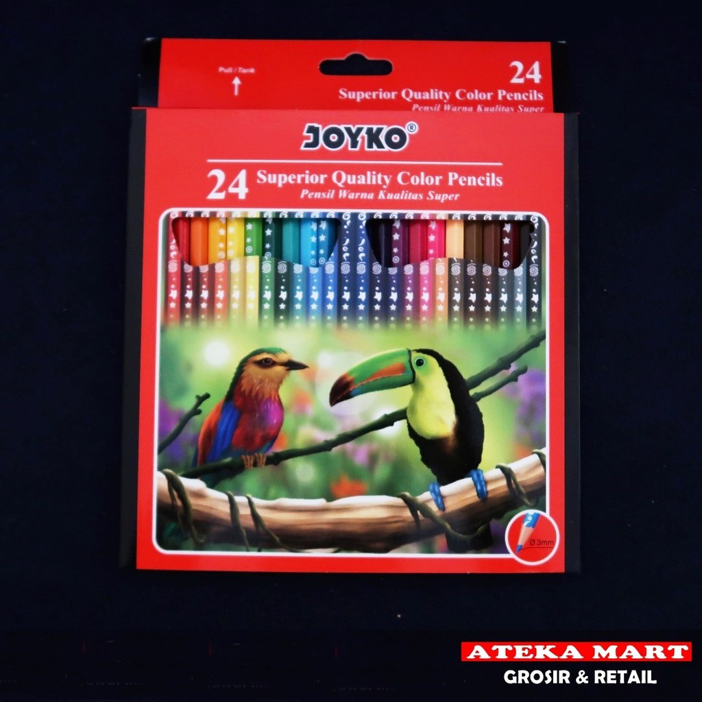

JOYKO 24 PENSIL WARNA CP-106/COLOR PENCIL/24WARNA