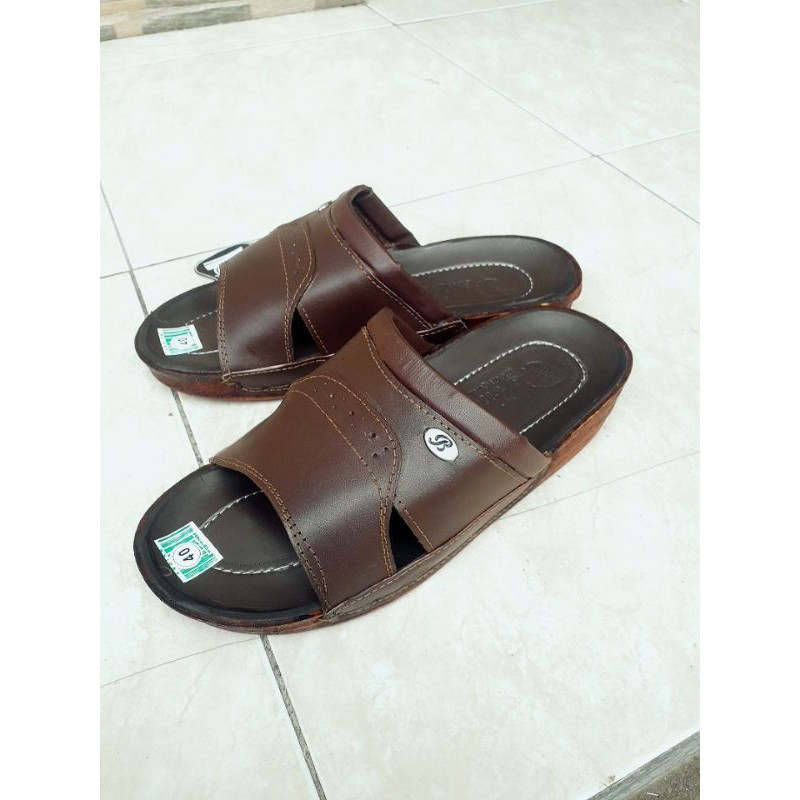 sendal pria andian kulit sapi asli