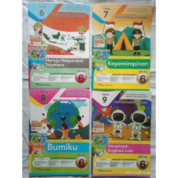 1 paket lks tematik tema untuk SD/MI kelas 6 semester 2 kurikulum 2013 revisi baru
