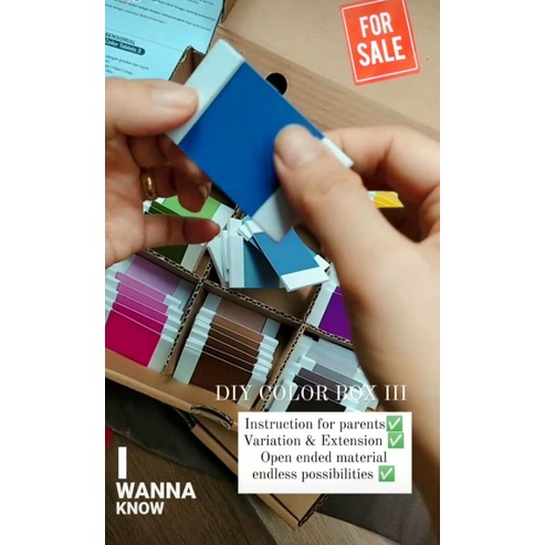 Color Box Tablet III Montessori Sensorial DIY