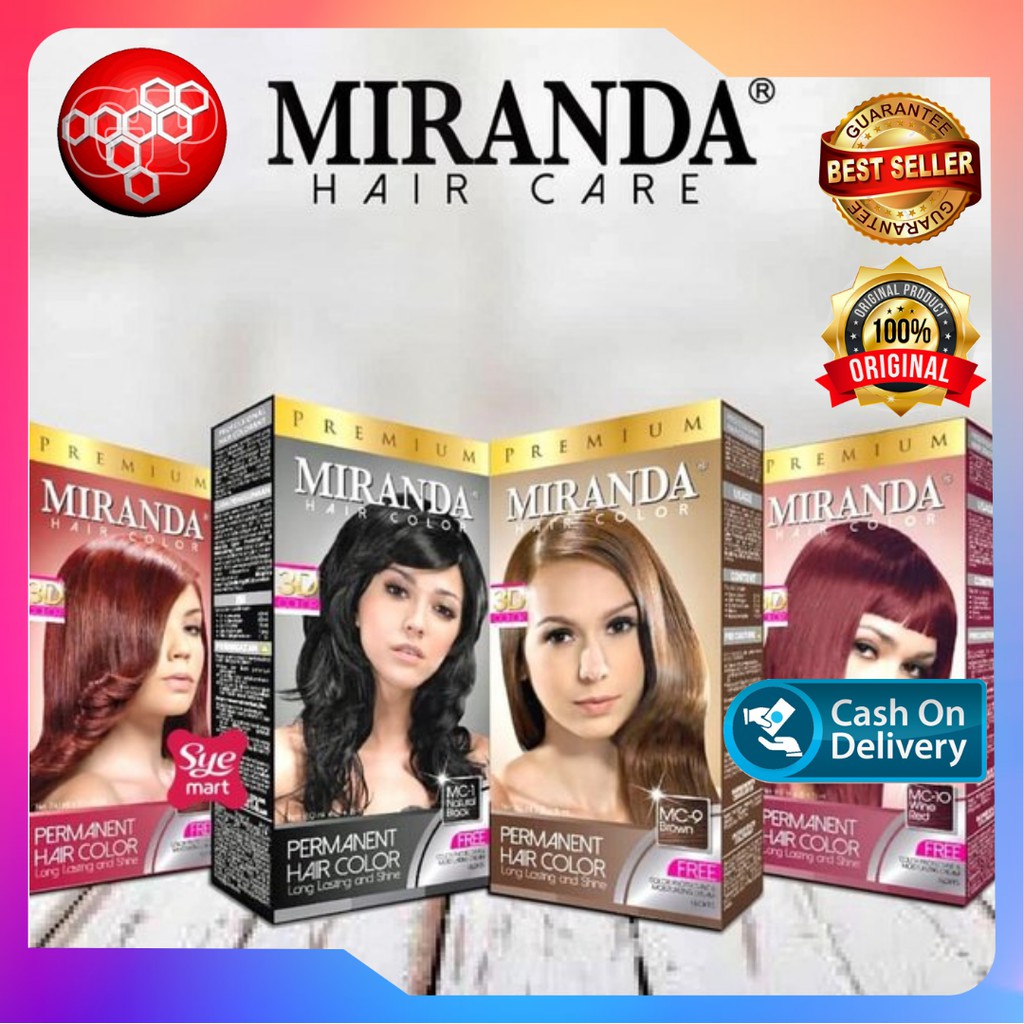 Bisa Cod Premium Miranda Hair Color Chart Cat Pewarna Rambut Shopee Indonesia