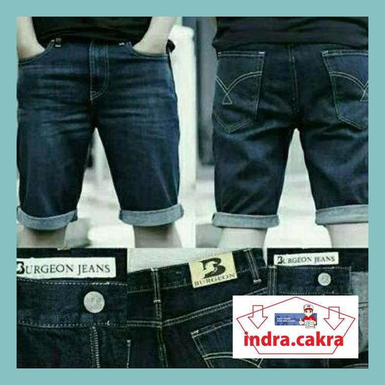 Bestjeans-Sfashion Pria- Celana Pendek Jeans Burgeon By Express 1088Wsdfh
